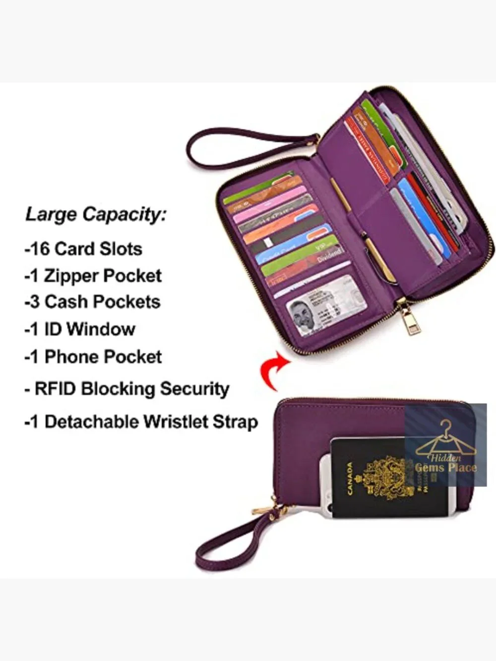 Women's 3-Piece Handbag Set - Top Handle Satchel Tote with Matching Wallet and